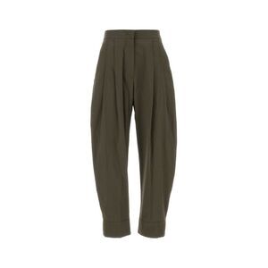 Pt Torino Women Khaki Cotton Cloe Pant